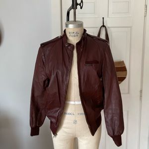 Members Only leather jacket